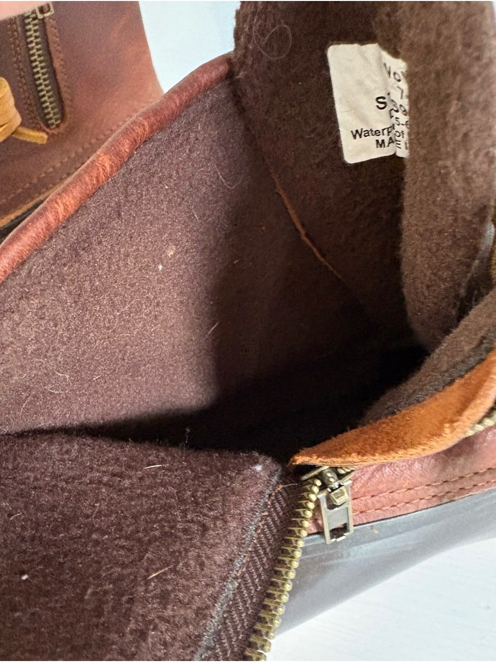 Sperry Top-Sider Saltwater Duck Boots Brown Size 7 Waterproof Leather Rain Boot - Picture 10 of 10